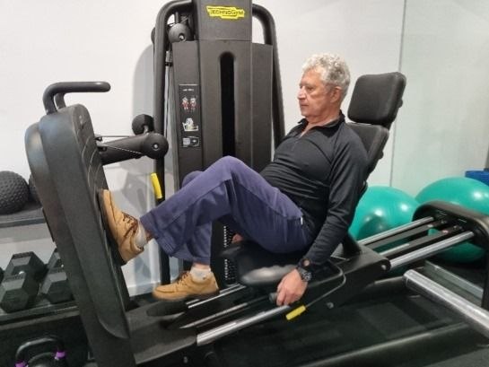 Leg press in Aspire's gym