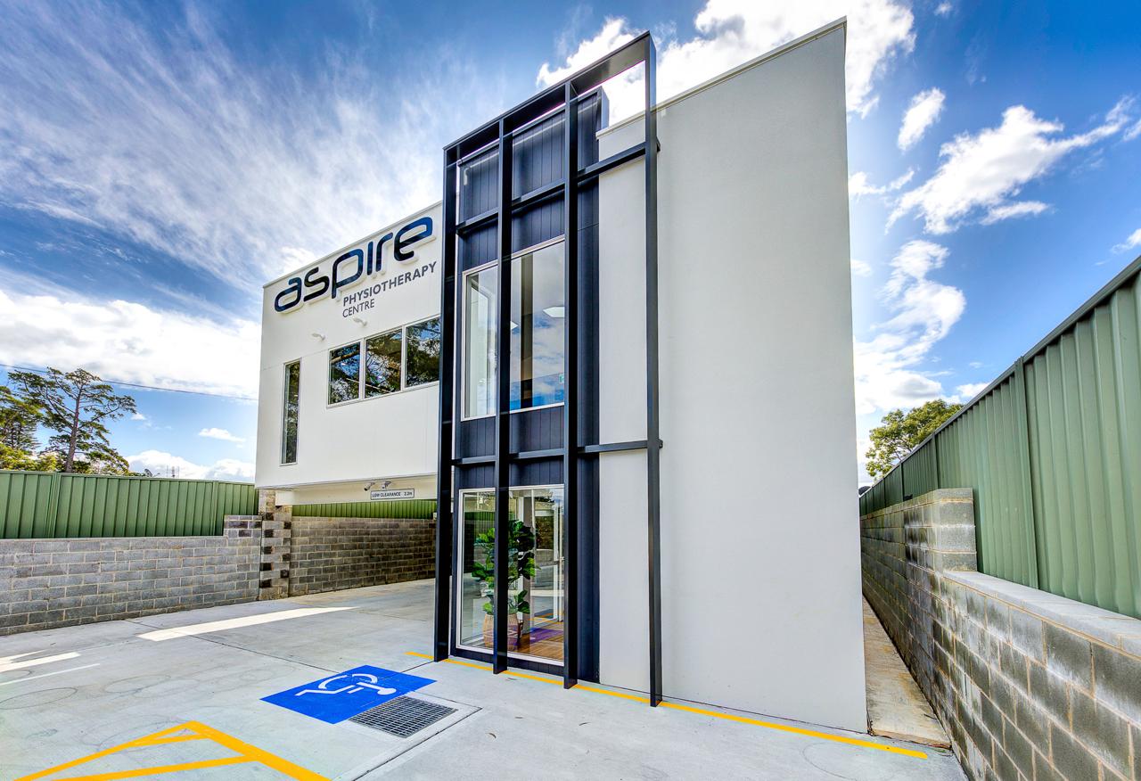 The exterior of Aspire Physiotherapy Centre at 419 Terrigal Drive, Erina
